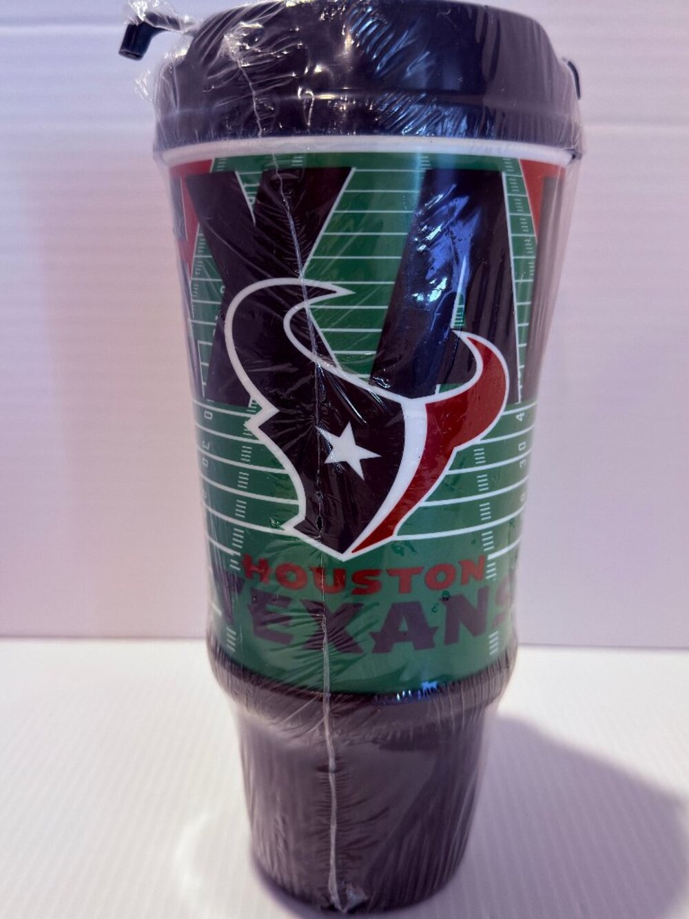 Houston Texans NFL 24oz Plastic Travel Mug Cup Sealed New